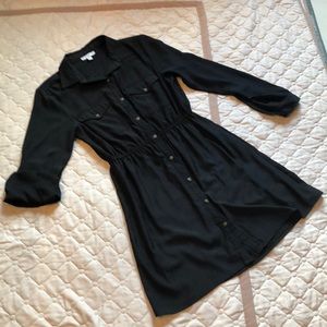 Cotton on black button dress